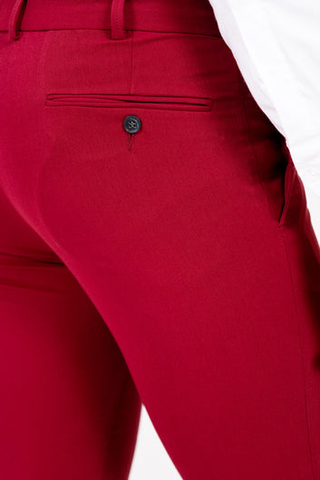 Chino trousers - Bordeaux red 