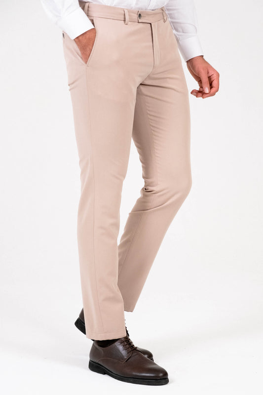 Chino trousers - light beige 